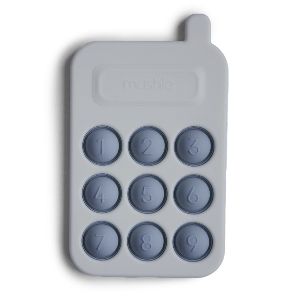 Сензорна игра, телефон за натискане в син цвят.